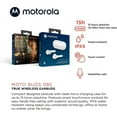 thumbnail image 2 of Motorola Motobud 085 White True Wireless Bluetooth Earbuds, 2 of 5