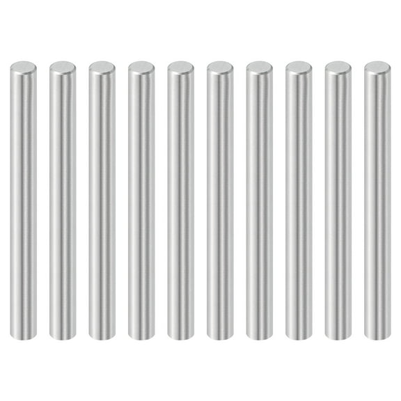 Uxcell 10 Pcs 6 mm x 60 mm Dowel Pins, 316L Stainless Steel Cylindrical Dowel Pins Shelf Support Peg Pin Rod Fasten Elements Metal Shelf Pegs Silver Tone