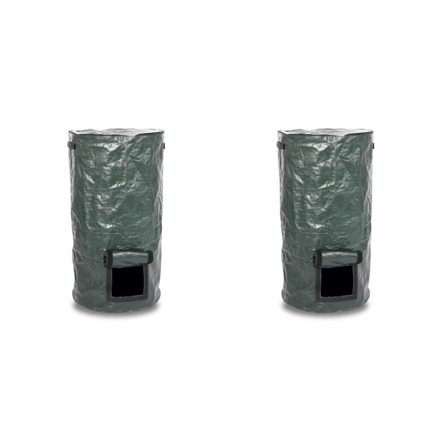 Bewildely Bolsa de recolección de residuos de abono impermeable para jardín, contenedor de fermento, saco de hojas, cubo de basura, contenedor Type1 NO1