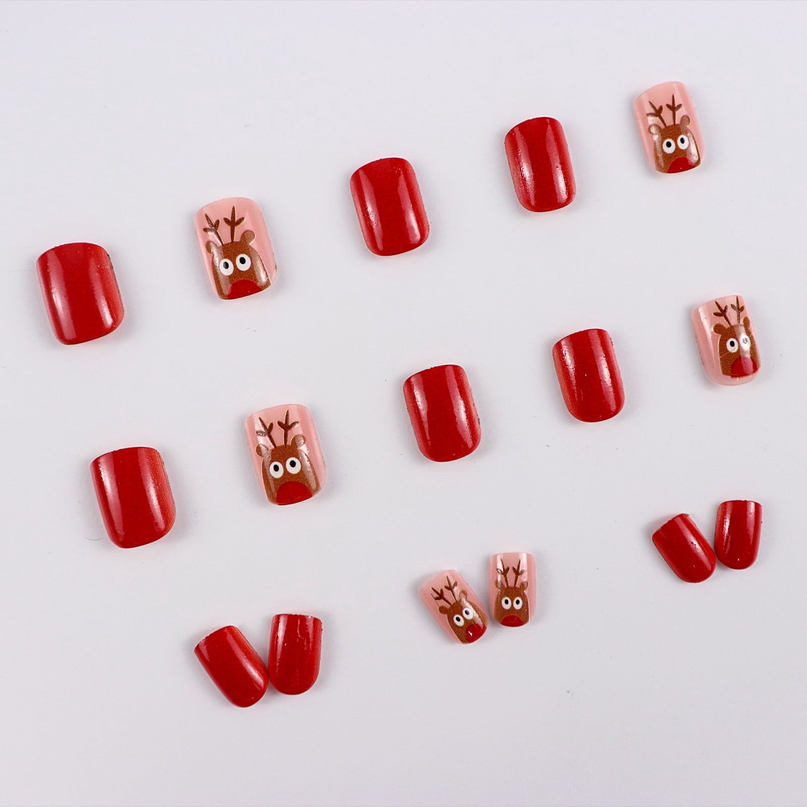 Nail Tips for Gel Polish Hard Gel Nail Forms French Nail Tips Size 3 Impress on Nails Kids Nail Tips Acrylic Coffin Shape Gel Nail Tips Fingernails Short French Tips Finger Nail Practice Hand