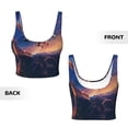 thumbnail image 3 of Sikiie Starry Sky Flying Tiger Print Strappy Sports Bra for Women Padded Push Up Sports Bra Athletic Running Sports Bra Workout Bra Yoga Bra, 3 of 5