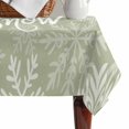 thumbnail image 4 of Sage Green Christmas Table Cloth Waterproof Tablecloths, Vintage Winter Xmas Snowflakes Tablecloth Dining Table Cover for Kitchen Party Tabletop Outdoor, Rectangle Tablecloth 52x70 Inch, 4 of 9