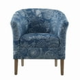 thumbnail image 4 of Linon Noelie Side Accent Club Chair, Blue Seashell, 4 of 11