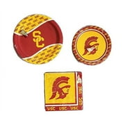 University of Southern California USC Trojans Party Bundle 9" Plates (8) 7" Plates (8) Napkins (20)