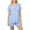 Light Blue, variant on Bovxnpu Women's Pajamas Set Short Sleeve Button Collared Shorts Pajamas Set