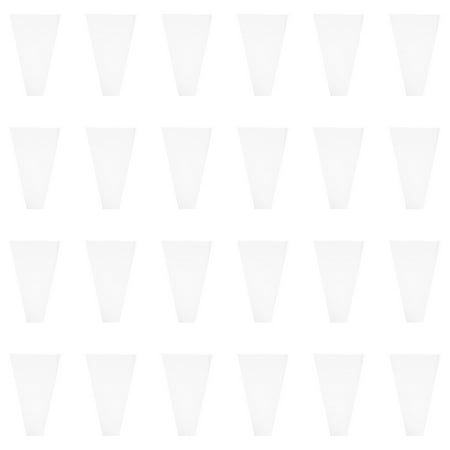 

BESTONZON 50Pcs Flower Packing Simple Transparent English Letter Pattern Flower Bag