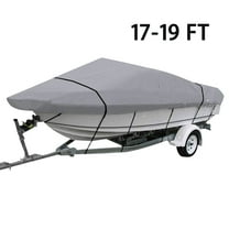 LABLT 210D 11-22Ft Waterproof Heavy Duty Trailerable Boat Cover Fishing V-Hull