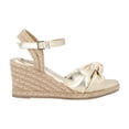 thumbnail image 2 of Sandalia De Plataforma Confort Con Yute Natural Cabra Piel Marshella Oro Para Mujer, 2 of 5