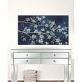thumbnail image 3 of 24" x 18" Watercolor Midnight Bird Rendevouz Canvas Wall Art, 3 of 5