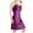 Dark Purple, variant on TSADFHJI Bath Robes for Women No Hood Women Sexy Nightgowns V Neck Breathable Night Dress with Satin Spaghetti Strap Chemise Nightshirt Xxxl Black