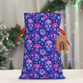 thumbnail image 5 of Rocae blue Skull purple flower1 for Christmas Drawstring Linen Gift Bag with Drawstrings Treat Bag Goody Present Bags for Christmas Party Favor-Medium, 5 of 9
