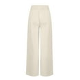 thumbnail image 4 of MIUOWANP Sweatpants for Womens Clearance Women's Loose Wide Leg Pants High Waist Straight Pants Casual Pants Beige XXL, 4 of 4