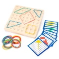 thumbnail image 1 of Geoplano de Madera con Gomas y Tarjetas 8*8, 1 of 7