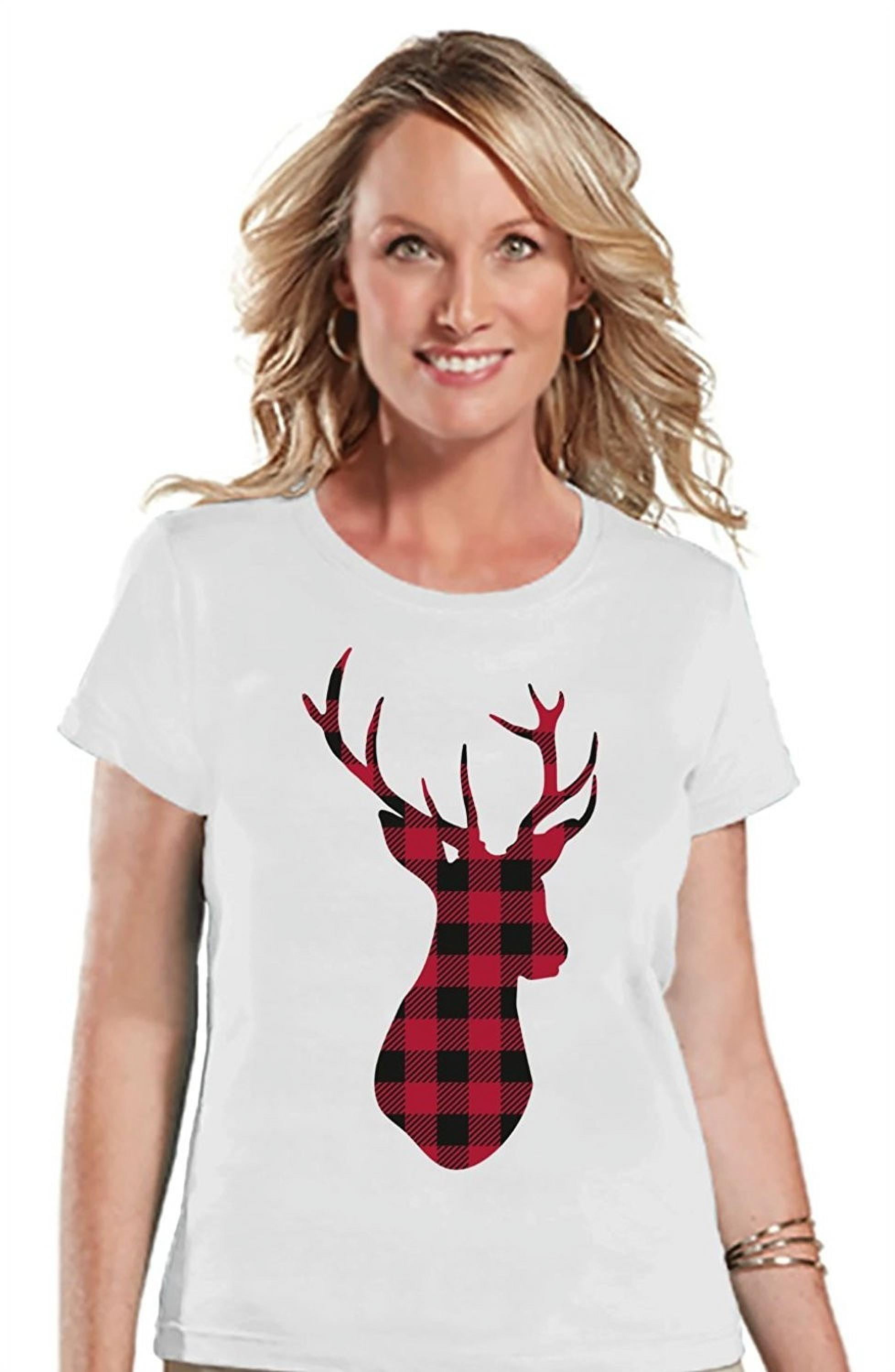 Christmas Reindeer Merry Print Iron On Fabric Heat Transfer T Shirt Xmas Party 