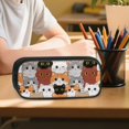 thumbnail image 6 of DISNIMO 3 Piece School Backpack Set for Kids Girls, Cartoon Cat Print School Bag Set with Lunch Box and Pencil Case, 17 Inch Primary Middle Backpack Travel Daypack, 6 of 7
