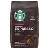 Starbucks 100% Arabica Espresso Dark Roast Ground Coffee, 12 Oz, Bag