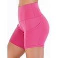 thumbnail image 6 of YouLoveIt Womens Yoga Shorts Butt Lifting Yoga Shorts High Waist Tummy Control Yoga Leggings Solid Color Yoga Running Shorts Yoga Short Leggings Stretch Ruched Hot Shorts with Pockets, 6 of 6