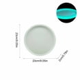 thumbnail image 2 of Lunxisen 1 Pcs Glows In The Dark Bathroom Tray Silicone Vanity Organizer Waterproof Countertop Tray for Toiletries Cosmetics Jewelry Dish Decor(23*23*2cm), 2 of 8