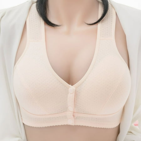 

Vivianyo HD Women Bras Clearance Plus Size Women s No Steel Ring Lactation Vest Bra Back Adjustment Yoga Running Bra Flash Picks Khaki