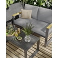 thumbnail image 2 of Set de Muebles de Aluminio para Exterior – Sofá de 3 Asientos y Mesa de Café – Cojines Gruesos Lavables – Balcón, Jardín y Terraza, 2 of 14