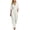 White, variant on MLCDZ Cotton Linen Wide Leg Jumpsuit for Women V Neck Five Button Sleeve High Waist One Piece Outfit Casual Summer Vacation Rompers with Pockets