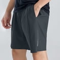 thumbnail image 5 of Men's Athletic Workout Shorts 8" Inseam Mesh Side Vents Performance Short Pants for Running Training Exercise Lightweight Quick Dry Breathable Fitness with Pockets, 5 of 5