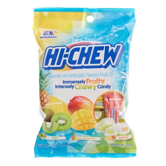 Hi-Chew Tropical Mix Chewy Candy 3.53 oz 2ea Pack of 4