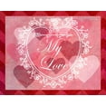 thumbnail image 2 of Vision Studio  18x15 Gold Ornate Wood Framed with Double Matting Museum Art Print Titled - DIY Love Collection A, 2 of 4