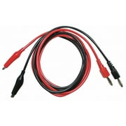 B&k Precision Hook Clip Test Leads,Red/Black,Silicone TL 5A