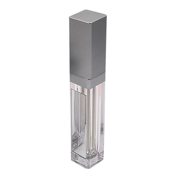 Tubos de Brillo de Labios Vacíos Sunnimix Contenedor de Bálsamo Labial 7 ml Claro + Plata