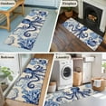 thumbnail image 6 of Runner Rug 2'x6' Navy Blue Octopus Coastal Hallway Runner Rugs Washable Non-Slip Bedside Floor Mats Carpet for Kitchen Bedroom Laundry Room Bathroom, 6 of 9