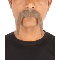 Men's Famous Horseshoe Human Hair Mustache | Facial Hair Multiple Colors Option | HPO