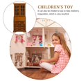thumbnail image 3 of BESTSKY 2026 New Doll Furniture Dollhouse Furniture Miniature Bookshelf 1:12 Scale Beige Mini Cabinet for Dollhouse,Bedroom,Living Room(2.76X1.5X6.14Inches), 3 of 7