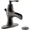 Oil Rubbed Bronze, variant on VETTA Single Handle Silver Low-Arc Waterfall Faucet