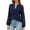 Navy, variant on TKLPEHG Blouses for Women Dressy Casual V-Neck Lace Elegant Shirts Fashion Solid Color Loose Comfy Lightweight Long Sleeve T Shirt Fall Tops Blouses Pullover (White,M)