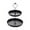 Black, variant on Lksixu Double-layer Tray Round Metal Two Tier Cupcake Stand Dessert Dishes Fruit Plates with Holder 2 Tiered Serving Stand for Weddings Party Kitchen Home Decor