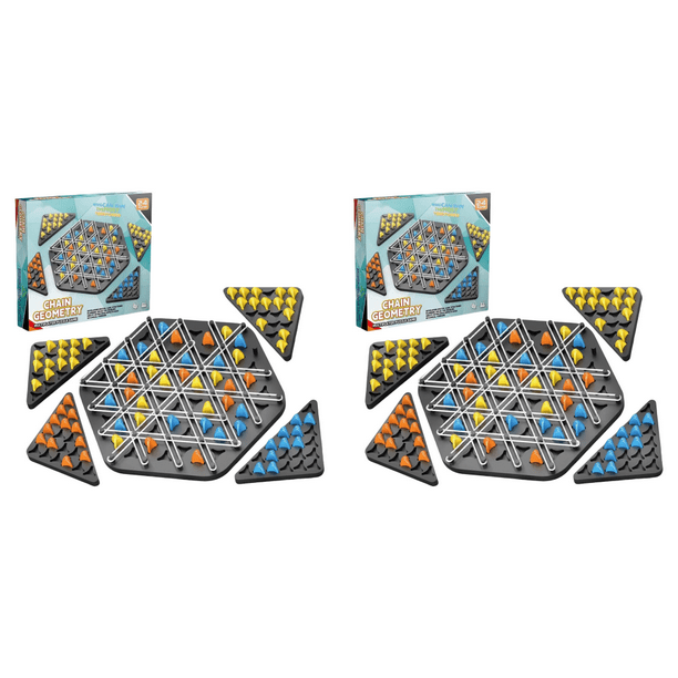 Juego ajedrez triangular en cadena educativo triángulo para 2-4 jugadores