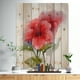 Design Art - Peinture à l'Aquarelle Fleur d'Hibiscus Rouge – image 2 sur 5