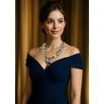 thumbnail image 2 of Stunning Mosaic Freshwater Natural Shell Sticks Cotton Rope Necklace, 2 of 7