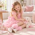 thumbnail image 3 of Yawlsow 9 Pairs Girls Ruffle Socks, Soft Cotton Double Lace Frilly Turn Cuff Socks for Kids 4-10 Years, 3 of 7