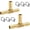 Tee Barb, variant on 2pcs Metaland Brass 5/16" (8mm) Hose Barb 3 Way Union Fitting Y Shape Barbed Splitter Fitting Splicer with Hose Clamps for Water Fuel Air H-060-5/16