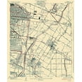 thumbnail image 2 of USGS 12x14 Black Ornate Wood Framed with Double Matting Museum Art Print Titled - Bell California Quad - USGS 1936, 2 of 4