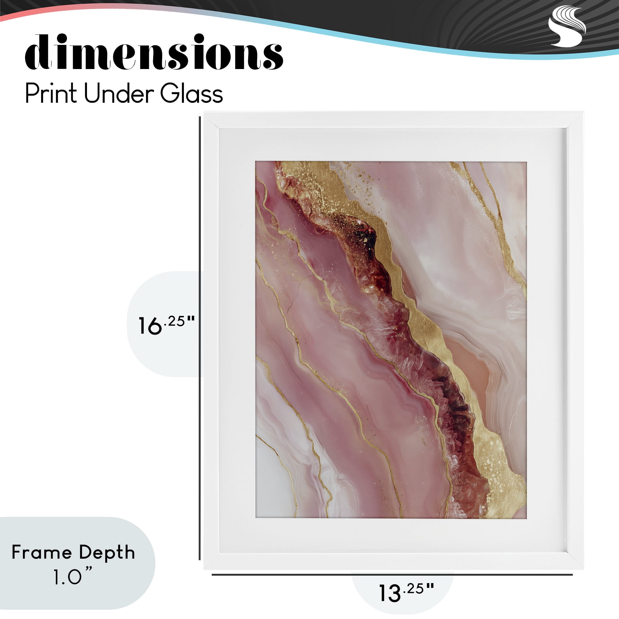 Stupell Industries Celestial Cross Section White Framed Print Under Glass, design by Svetlana Aleynikova