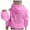 Pink, variant on WOYY Hoodies for Girls Letter Print Hooded Sweatshirt Casual Long Sleeve Soft Pullover