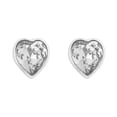 thumbnail image 1 of Arete para Mujer con Cristal Fino Swarovski  en Forma de Corazón– Bañado en Rodio– Arete Elegante y Brillante, Aretes de Mujer de Moda– Joyería para Mujer de Moda– Regalo especial Ortiz Espinosa Temporada, 1 of 2
