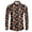Christmas Snowman Gingerbread, variant on Spider Web Bat Flame Mens Dress Shirt Long Sleeve Casual T-Shirts Button Down Tee Tops Comfortable Athletic T-Shirts for Men