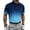 Light Blue, variant on Mens Business Casual Golf Shirt Short Sleeve Gradient Color Block Collared Performance Athletic Top Quick Dry 4 Way Stretch Classic Fit Summer Workout for Tennis & Office, Big & Tall