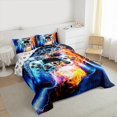 thumbnail image 3 of Manfei Boys Girls Video Game Full Size Comforter Sets 3-Piece,Abstract Gamepads Bedding Comforter Set,Gradient Lightning Gamer Lightweight Bedding Sets,Luxury Bedroom Decor,Reversible, 3 of 8