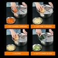 thumbnail image 4 of 3pcs Stainless Steel Multifunctional Planer Set - Kitchen Colander, Vegetable Washing Sieve & Drainage Basin, Durable Stainless Steel Utensils for Vegetable Preparation, Washing & Draining, Silvery, 4 of 8