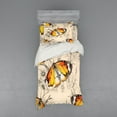 thumbnail image 1 of Ambesonne Butterfly Bedding Set 3 Pcs, Meditative Journey, Twin, Orange Black Cream, 1 of 3